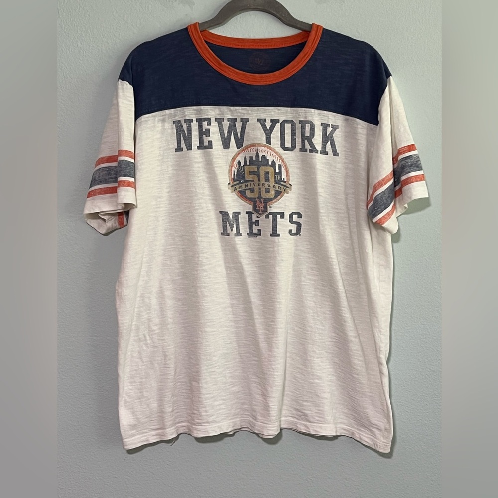 FORTY SEVEN BRAND 50th Anniversary New York Mets Short Sleeve Tee- L